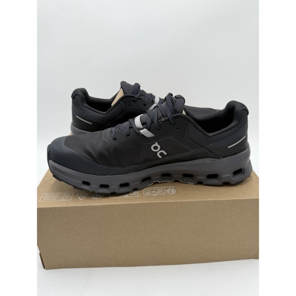 On Men's Cloudvista 2 Waterproof Size 12 Black | Eclipse 3ME30140106 New - Picture 6 of 10